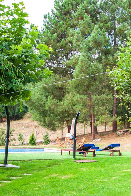 Piscina cubierta en la casa rural Casa Ferrador